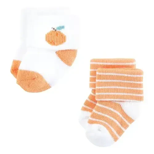 Hudson Baby baby-boys Cotton Rich Newborn and Terry Socks - 6
