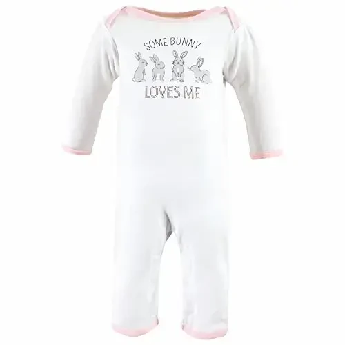 Hudson Baby baby-girls Cotton Coveralls - 5