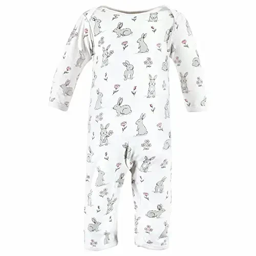 Hudson Baby baby-girls Cotton Coveralls - 4