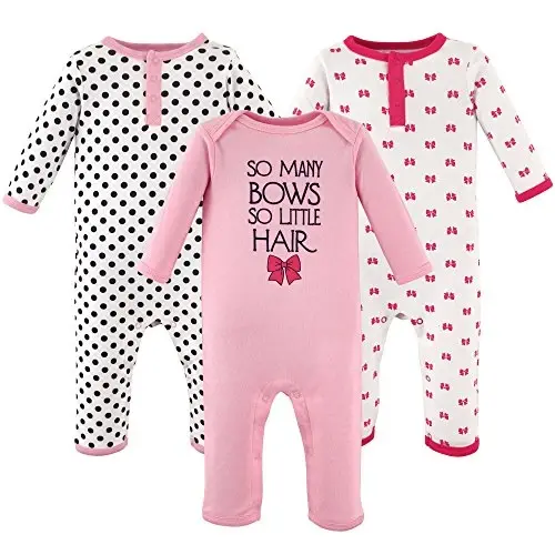 Hudson Baby Cotton Union Suit, 2 Pack Pants - 1