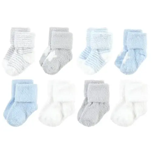 Hudson Baby Детские хлопковые носки для новорожденных и махровые носки, 8 пар 