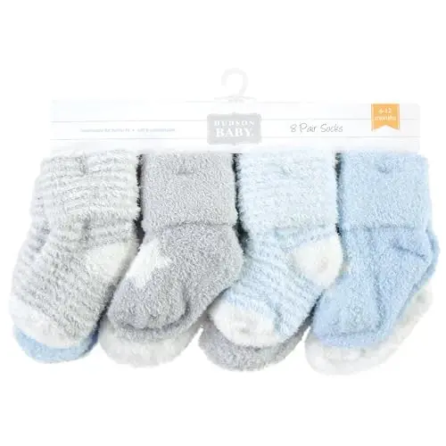 Hudson Baby Детские хлопковые носки для новорожденных и махровые носки, 8 пар - 2