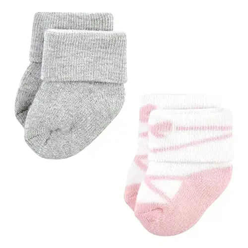 Hudson Baby baby-boys Cotton Rich Newborn and Terry Socks - 7