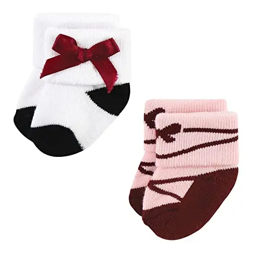 Hudson Baby baby-boys Cotton Rich Newborn and Terry Socks - 3