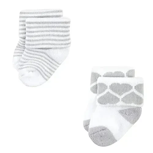 Hudson Baby baby-boys Cotton Rich Newborn and Terry Socks - 7