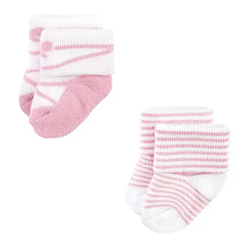Hudson Baby baby-boys Cotton Rich Newborn and Terry Socks - 3
