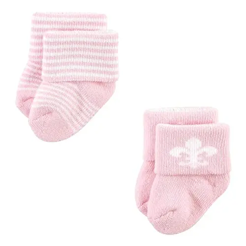 Hudson Baby baby-boys Cotton Rich Newborn and Terry Socks - 4
