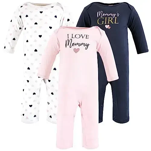 Hudson Baby baby-girls Cotton Coveralls 