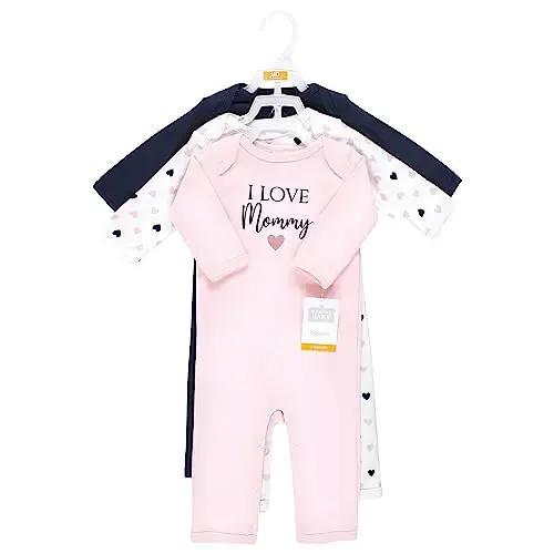 Hudson Baby baby-girls Cotton Coveralls - 2
