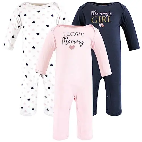 Hudson Baby baby-girls Cotton Coveralls - MODAZONE