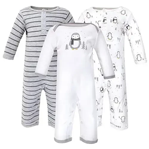 Hudson Baby baby-girls Cotton Coveralls 