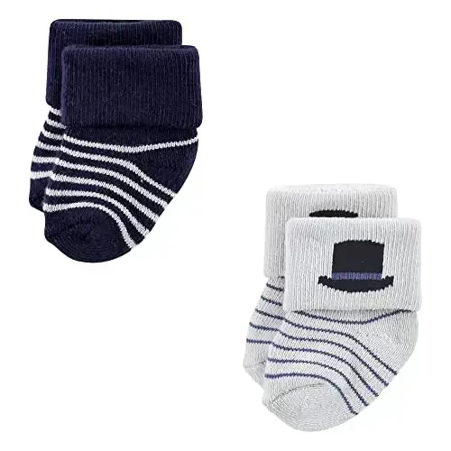Hudson Baby Baby Girls' Cotton Rich Newborn and Terry Socks - 5