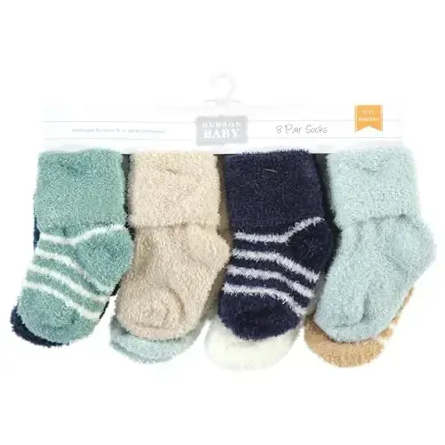 Hudson Baby Baby Girls' Cotton Rich Newborn and Terry Socks - BABYVISION INC. (1)