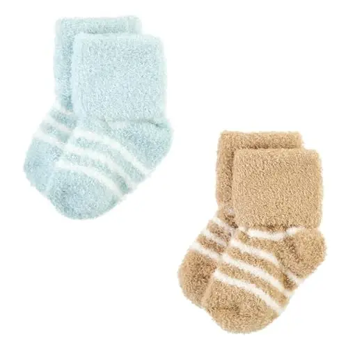 Hudson Baby Baby Girls' Cotton Rich Newborn and Terry Socks - 5