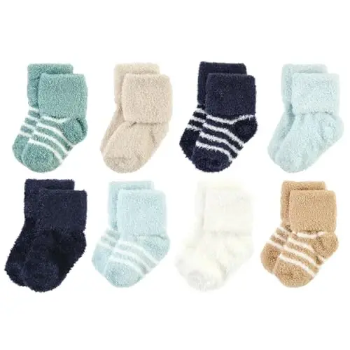 Hudson Baby Baby Girls' Cotton Rich Newborn and Terry Socks - 1