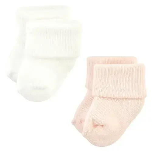 Hudson Baby Baby Girls' Cotton Rich Newborn and Terry Socks - 7
