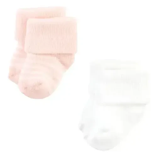 Hudson Baby Baby Girls' Cotton Rich Newborn and Terry Socks - 3