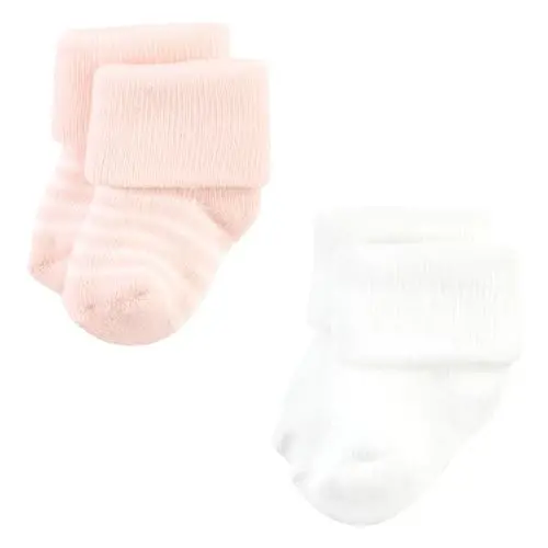 Hudson Baby Baby Girls' Cotton Rich Newborn and Terry Socks - 3