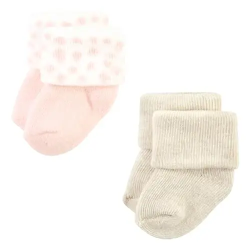 Hudson Baby Baby Girls' Cotton Rich Newborn and Terry Socks - 4