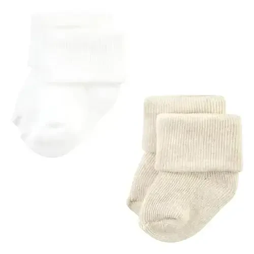 Hudson Baby Baby Girls' Cotton Rich Newborn and Terry Socks - 6