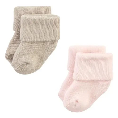 Hudson Baby Baby Girls' Cotton Rich Newborn and Terry Socks - 5