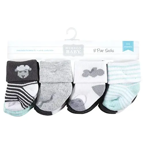Hudson Baby Baby Girls' Cotton Rich Newborn and Terry Socks - BABYVISION INC. (1)