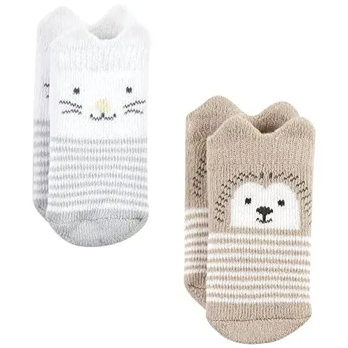 Hudson Baby Baby Girls' Cotton Rich Newborn and Terry Socks - 5
