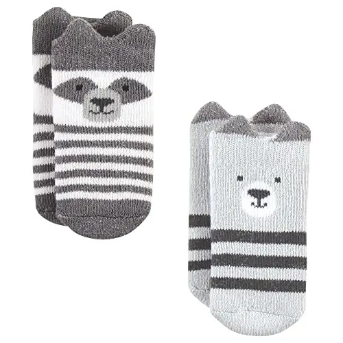 Hudson Baby Baby Girls' Cotton Rich Newborn and Terry Socks - 6