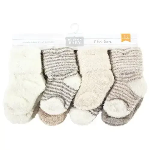 Hudson Baby Baby Girls' Cotton Rich Newborn and Terry Socks - BABYVISION INC. (1)