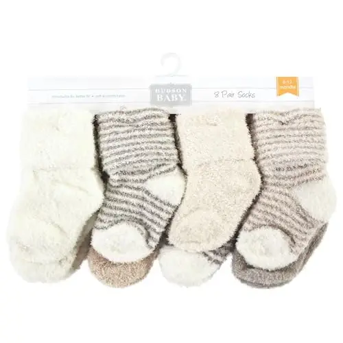 Hudson Baby Baby Girls' Cotton Rich Newborn and Terry Socks - BABYVISION INC. (1)
