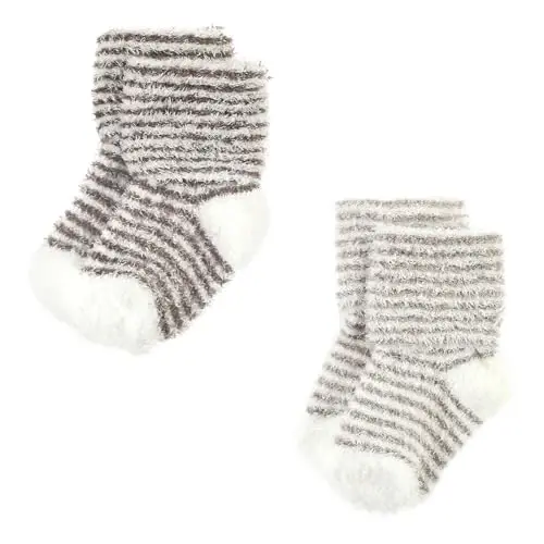 Hudson Baby Baby Girls' Cotton Rich Newborn and Terry Socks - 5