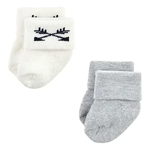 Hudson Baby Baby Girls' Cotton Rich Newborn and Terry Socks - 7