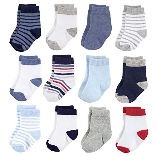 Hudson Baby Baby 8-pack Cotton Rich Newborn and Terry Socks - 1