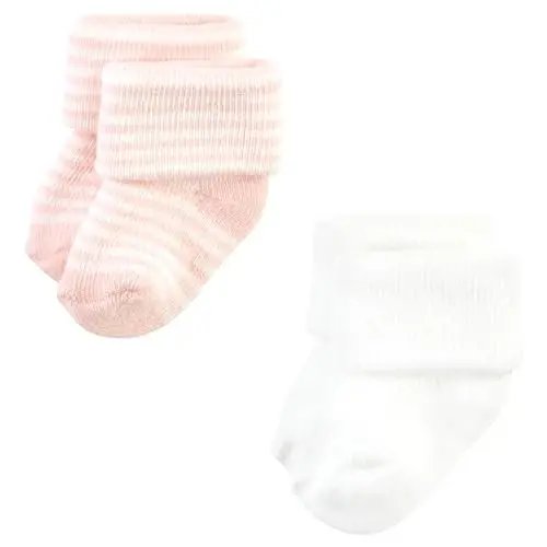 Hudson Baby Baby Girls' Cotton Rich Newborn and Terry Socks - 6