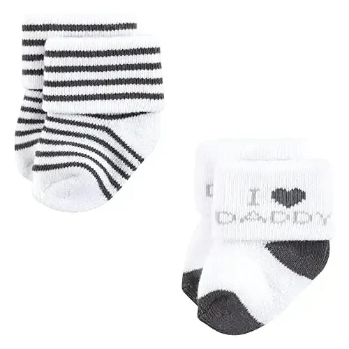Hudson Baby Baby Girls' Cotton Rich Newborn and Terry Socks - 5