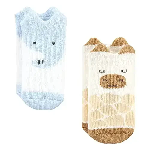 Hudson Baby Baby Girls' Cotton Rich Newborn and Terry Socks - 5