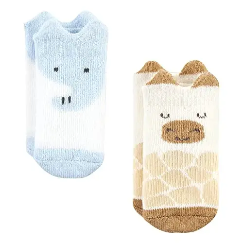 Hudson Baby Baby Girls' Cotton Rich Newborn and Terry Socks - 5