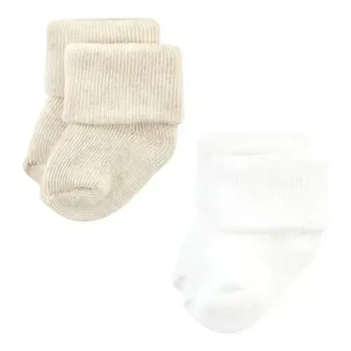 Hudson Baby Baby Girls' Cotton Rich Newborn and Terry Socks - 4