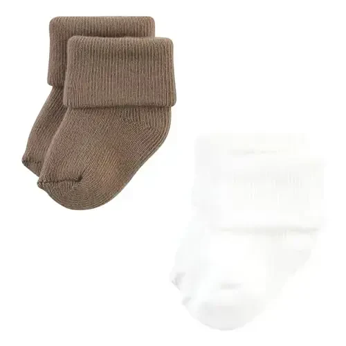 Hudson Baby Baby Girls' Cotton Rich Newborn and Terry Socks - 7