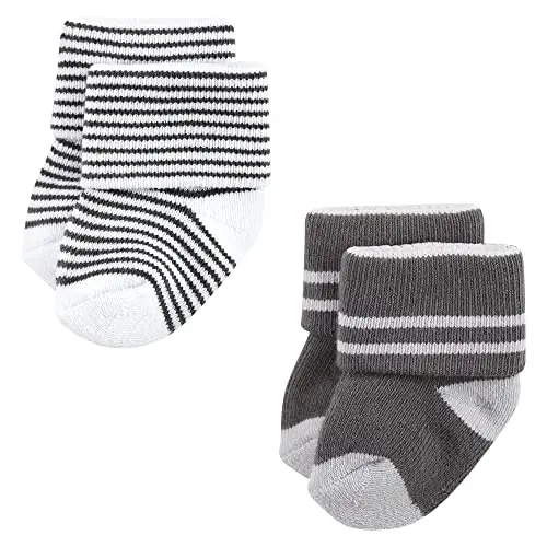 Hudson Baby Baby Girls' Cotton Rich Newborn and Terry Socks - 7