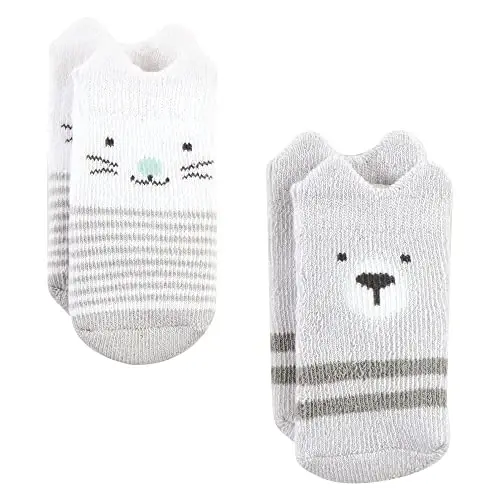 Hudson Baby Baby Girls' Cotton Rich Newborn and Terry Socks - 5