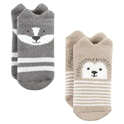 Hudson Baby Baby Girls' Cotton Rich Newborn and Terry Socks - 6