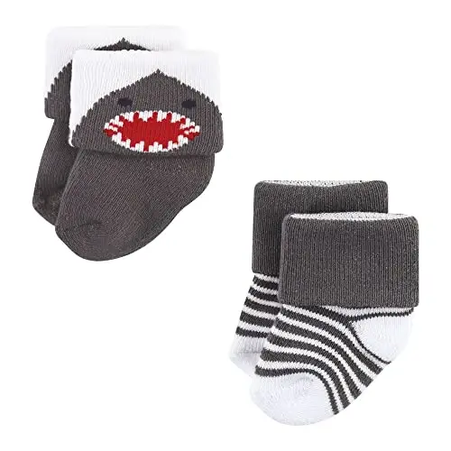 Hudson Baby Baby Girls' Cotton Rich Newborn and Terry Socks - 3