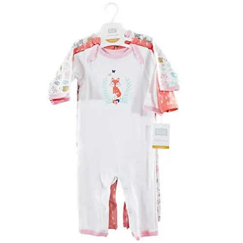 Hudson Baby baby-girls Cotton Coveralls - 2