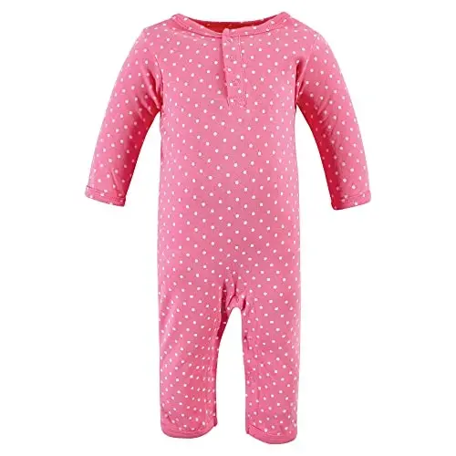 Hudson Baby baby-girls Cotton Coveralls - 4