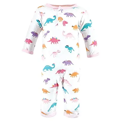 Hudson Baby baby-girls Cotton Coveralls - 5