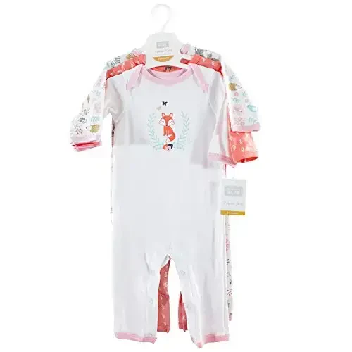 Hudson Baby baby-girls Cotton Coveralls - 2