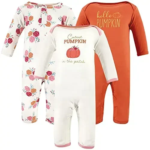 Hudson Baby baby-girls Cotton Coveralls 