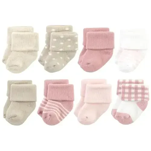 Hudson Baby Baby Girls' Cotton Rich Newborn and Terry Socks - BABYVISION INC.