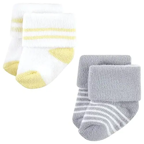 Hudson Baby Baby Girls' Cotton Rich Newborn and Terry Socks - 7